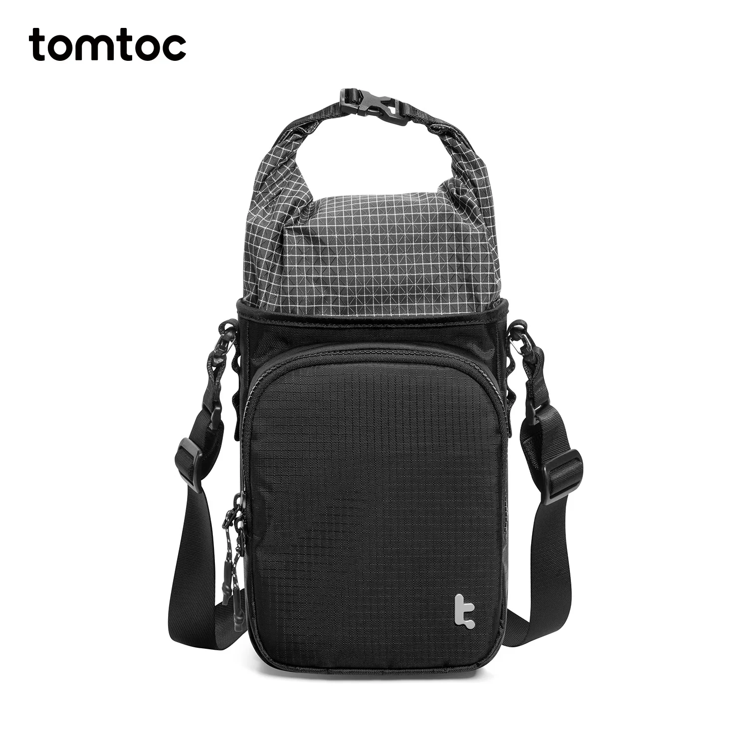 

Handheld Gaming Console Slim Case for Steam Deck,Crossbody Travel Carrying Pouch for Steam Deck, Roll-top Bag for Charging Cable