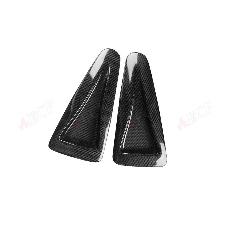 

For Nissan GTR GTR35 R35 Carbon Fiber Front Engine Hood Air Vent Trim Fender Canard Splitter Outlet Cover Body Kit