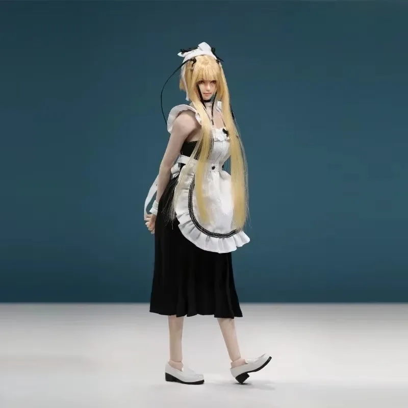 JO24X-01 1/6 فتاة جميلة عارية الذراعين خادمة الملابس ل 12 بوصة أنثى الجندي عمل الشكل جمع اكسسوارات الجسم #3