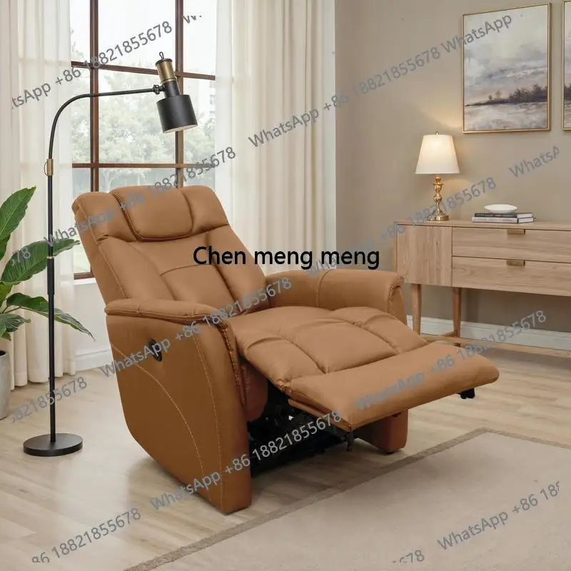 Global Home Recliner with Manual Headrest & Power Footrest in Oslo Antelope. Perfect for comfort and style, this plush recliner