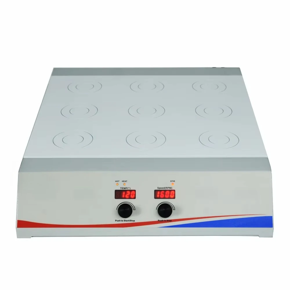 Laboratory Laboratory 9-position multi-position magnetic stirrer hot plate heater