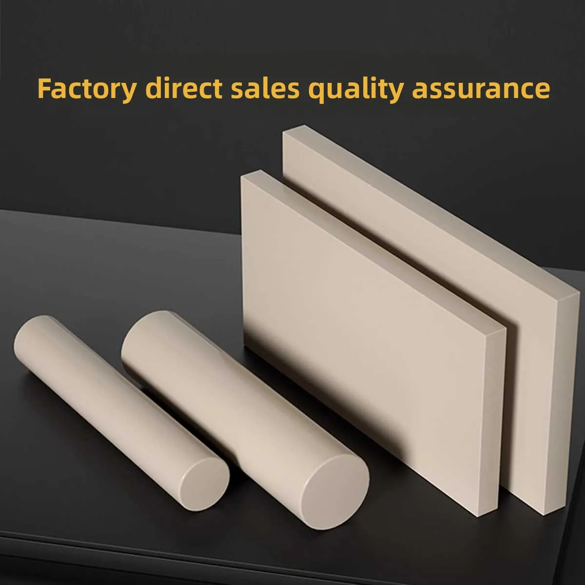 High Temperature Anti-static  Flat Sheet Natural Color PEEK Plate Thick 3mm, 4mm, 5mm, 6mm, 8mm, 10mm~20mm Side Length 50-200mm