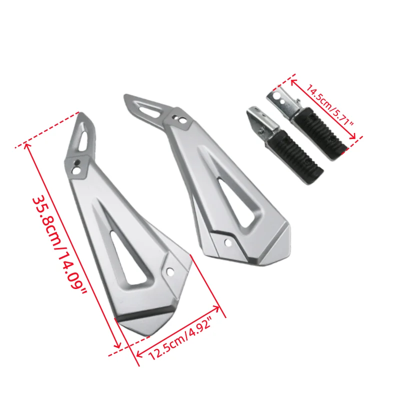 Motorcycle Accessories Triangular Plate Left and Right Rear Footrest Bracket for Suzuki EN125 EN125-2A EN150-A EN 125 150