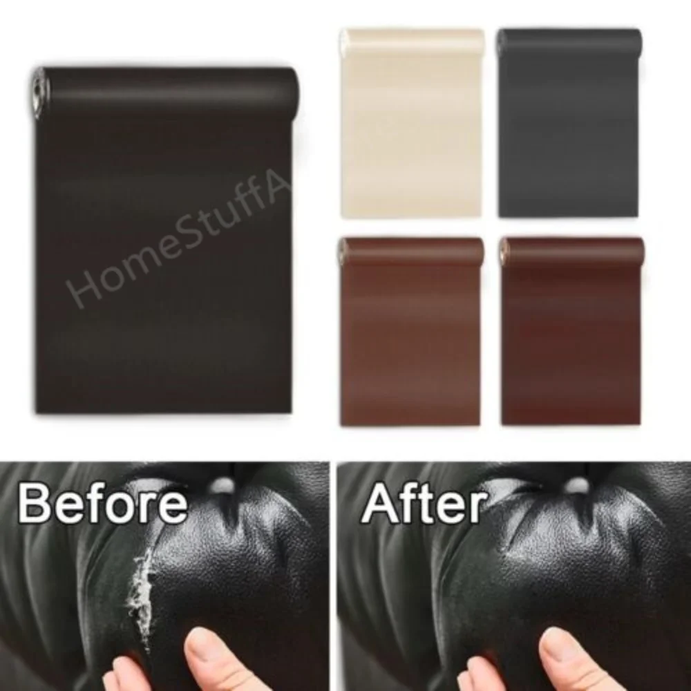 Fix Self-Adhesive Leather Sticker Car Seat Sofa Home Table Chair Repair PU Leather Stickers for DIY Refurbishing Patches StickOn