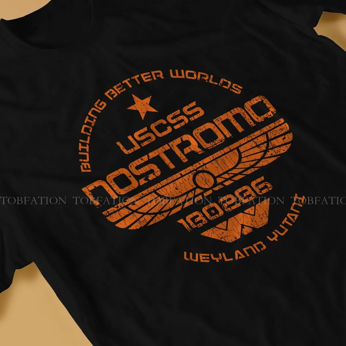 USCSS Nostromo TShirt For Men Alien UFO Clothing Fashion T Shirt 100% Cotton Soft Printed Fluffy