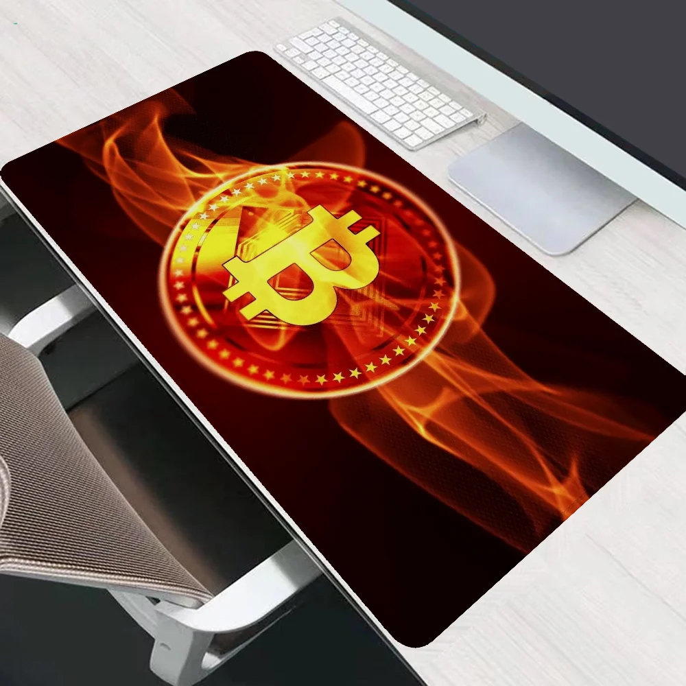 Desktop Bitcoin Mause Pad Gaming Setup accessori Mousepad Gamer 900x400 tappetini per Mouse tappetino per Computer tastiera scrivania estesa Xxl Pc