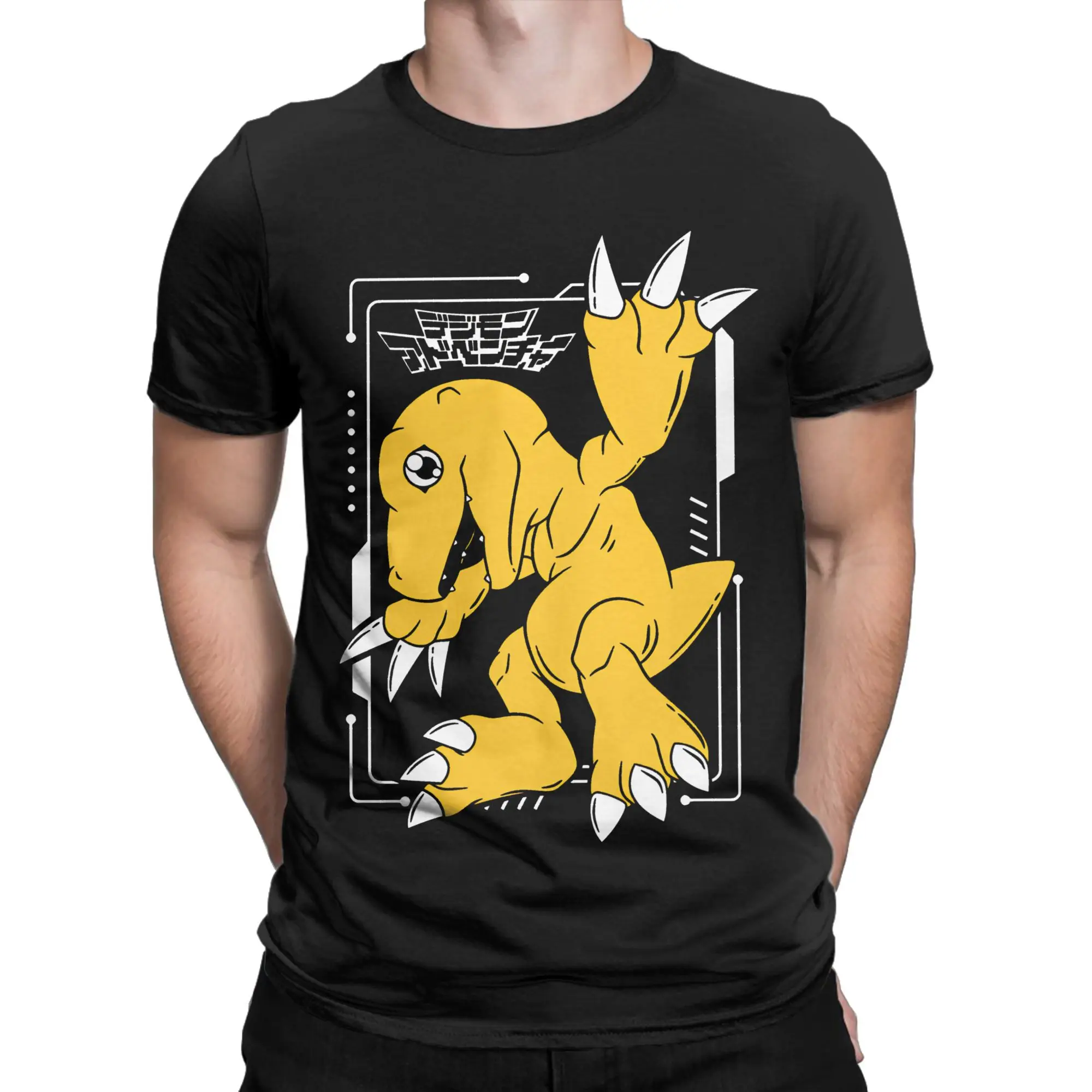 Digital Monster Digimon Agumon Accessories Men Women T Shirt Cotton Tee Graphic Print T-shirt Clothing