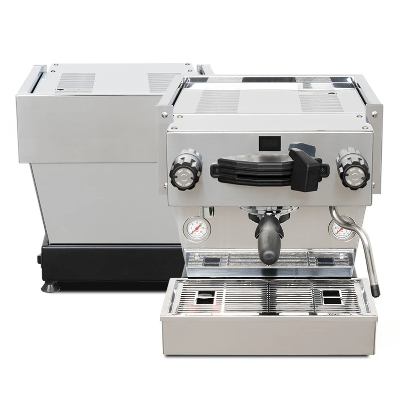 Italian semi-automatic coffee machine grinder combination