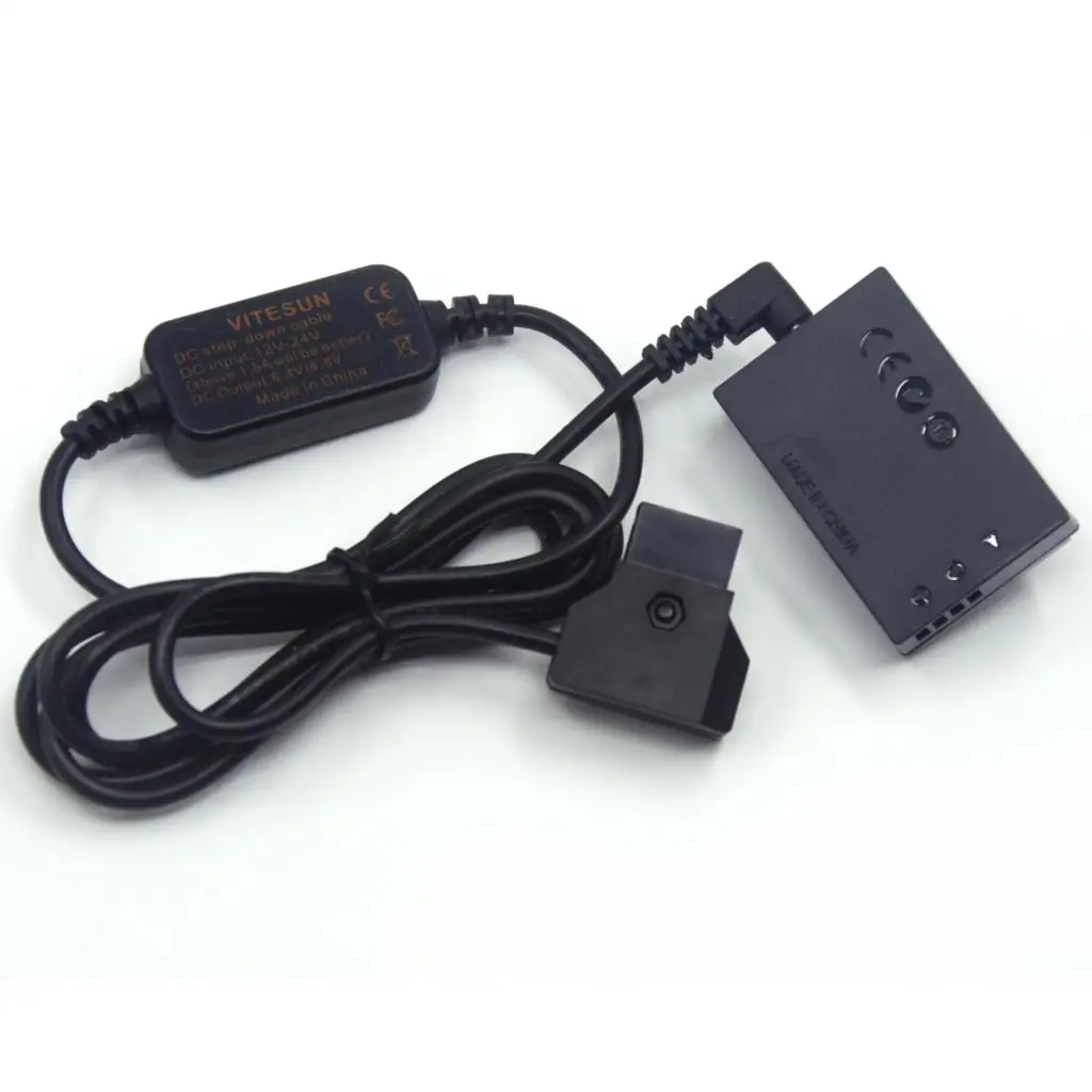 Dtap ACK-E12+DR-E12 LP-E12 Dummy Battery 12-24V Step-Down Cable To D-TAP For Canon EOS M M2 M10 M50 M100 M200