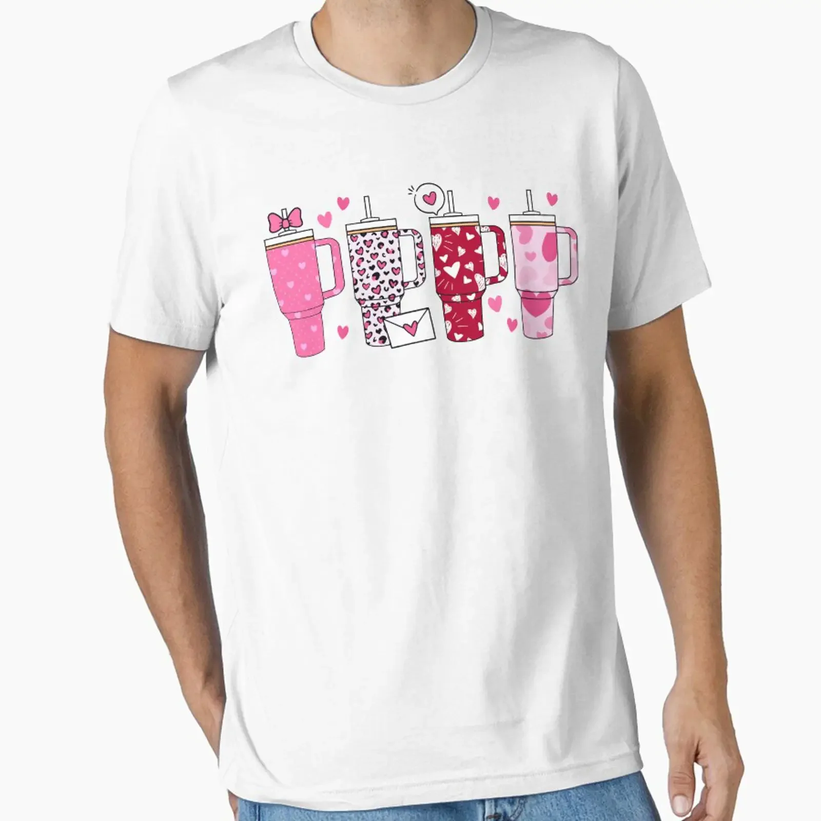 Retro Obsessive Cup Disorder Valentine's Day Heart Tumbler Costume Essential T Shirt vintage Washed Stretched Stylish graphic