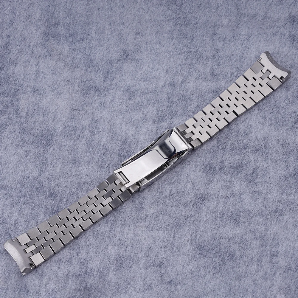 20mm Watch Band For Seiko SRPE09 SRPF35 SRPD25 SRPG57 SRPH75 SBDY115 Jubilee Strap Solid Curved End 316 Stainless Steel Bracelet