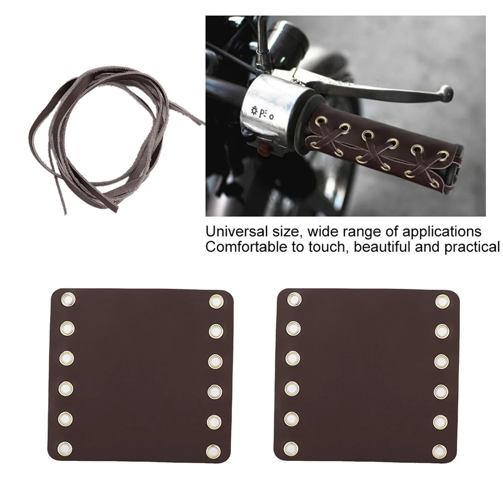 Motorcycle Leather Handlebar Hand Grip Covers Motorcycle Modification Accessories Motorcycle Handlebar Grip Covers