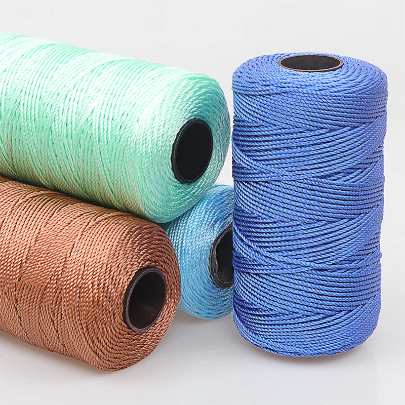 Three-Ply Polypropylene Twisted String Handmade DIY Hook Cushion Hook Hat Shoe Stitching Thread Doll Line Coarse Yarn