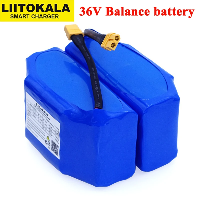 Liitokala 36V 4.4Ah 4400mah 5200mAh high drain 2 wheel electric scooter lithium battery pack for Self-balancing Fits 6.5\