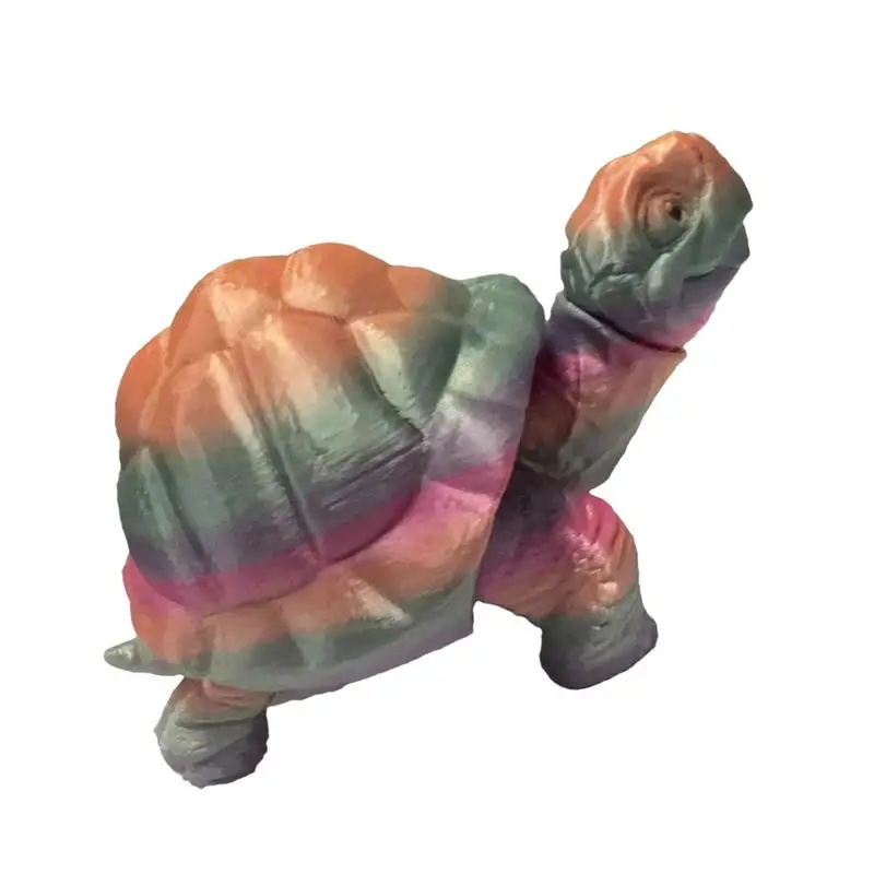 

3D Printed Turtle Fidget Toy Interactive Fidget Muti-Joint Turtle Sensory Experience With Articulated Collectible Figurine