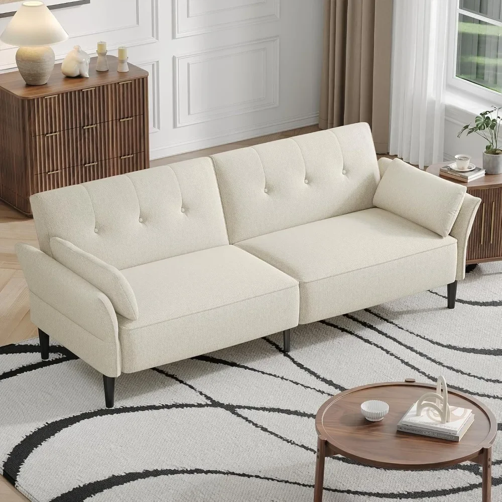 89” Futon Sofa Bed,…