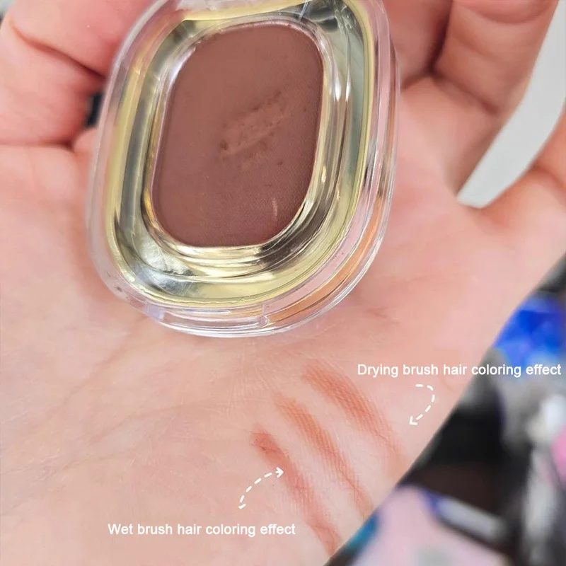 Palette de poudre pour les yeux et les paupières monochrome brun rouge, fini mat soyeux, chocolat, eyeliner effet ver à soie, maquillage waterproof