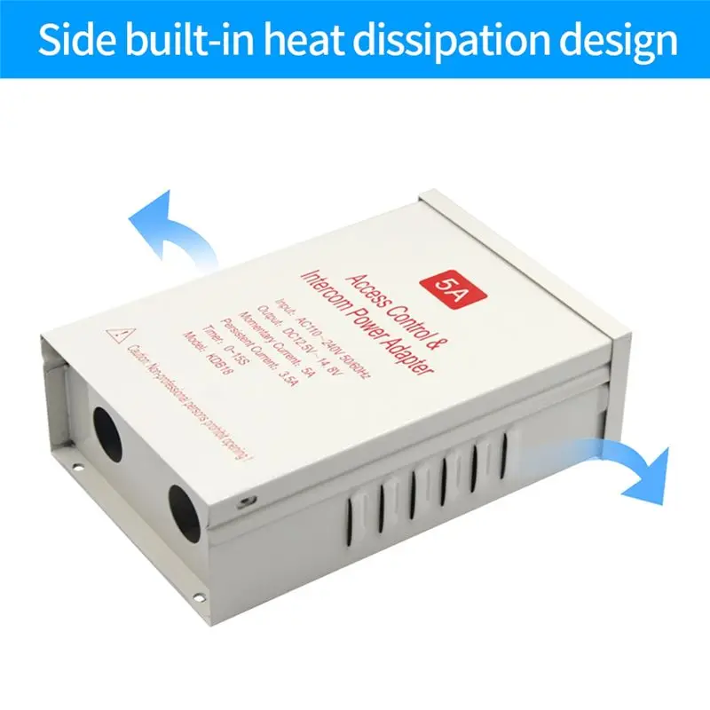 Rainproof Access Control Power Adapter for Face Recognition Lock, Outdoor Waterproof Smart Face Recognition Machine Power