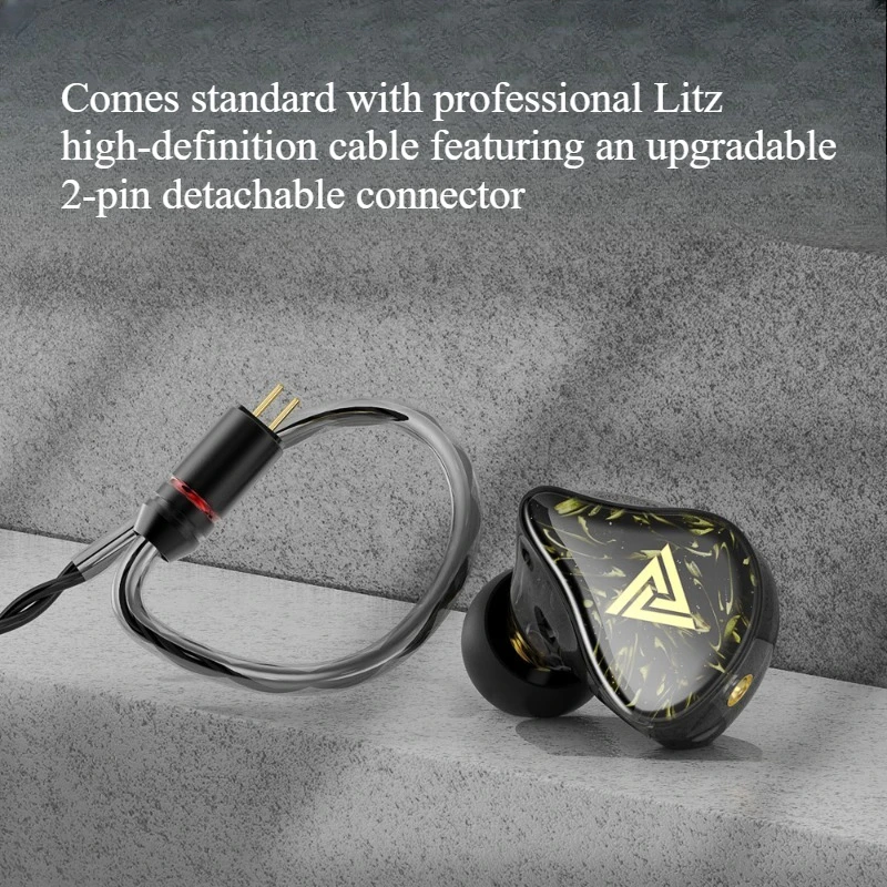 New flagship earphones 3D printed subwoofer earphones HIFI mobile phone music earphones