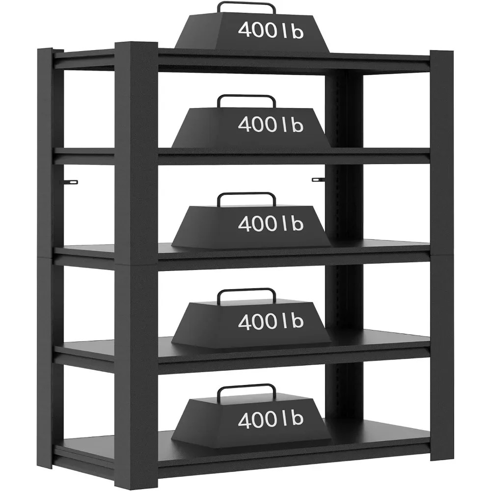 Storage Shelves,72*35.4*15.7“Garage Shelving Adjustable Shelves 5 Tier Metal Shelving 2000bls Heavy Duty Shelving