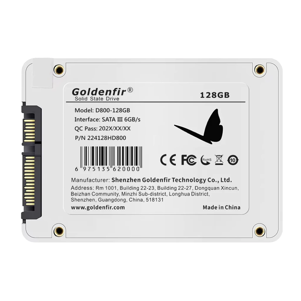 Goldenfir 2.5 SSD 128GB 180GB 240GB 250GB 360GB 500GB 720GB 1TB 2.5Inch Internal Solid State Drive