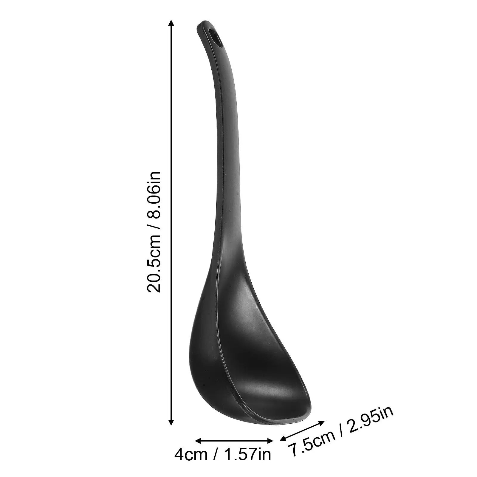 2Pcs Non Stick Soup Ladles Deep Ladle Spoon Heat Resistant Kitchen Utensils Serving Spoon for Sauce Soup Stews Gravies Punch