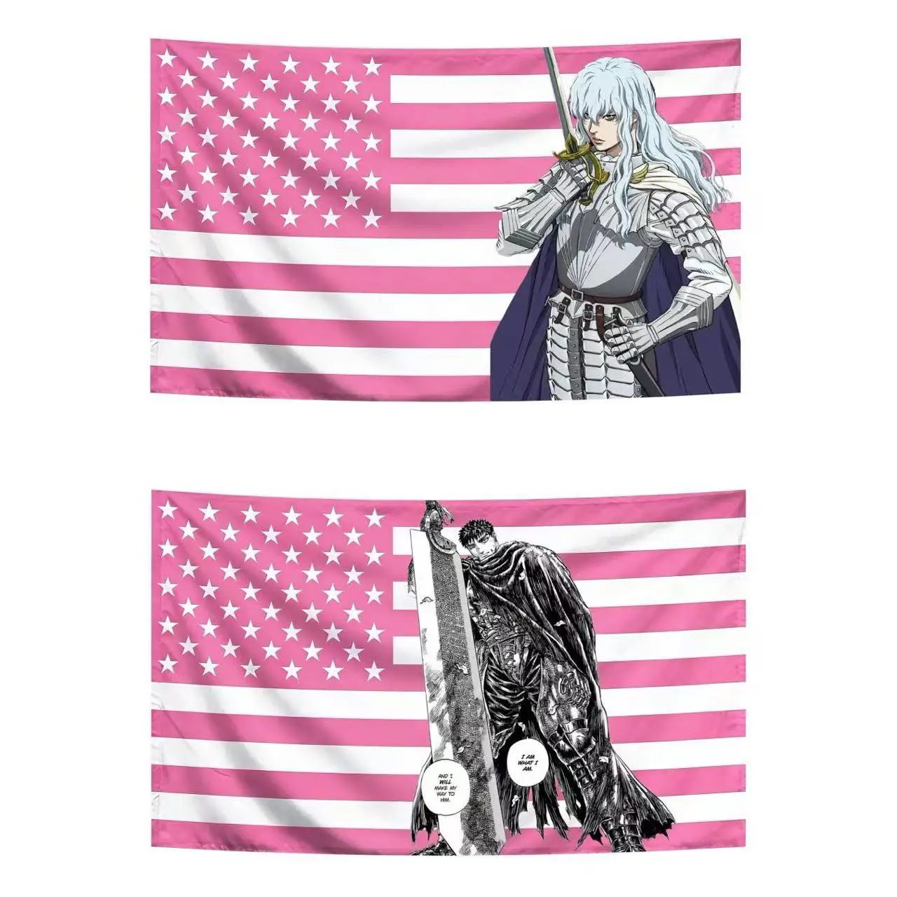 Tapicería de pared con diseño de anime Berserk, tapicería artística para pared, accesorios geniales para decoración de habitaciones, decoración de dormitorio