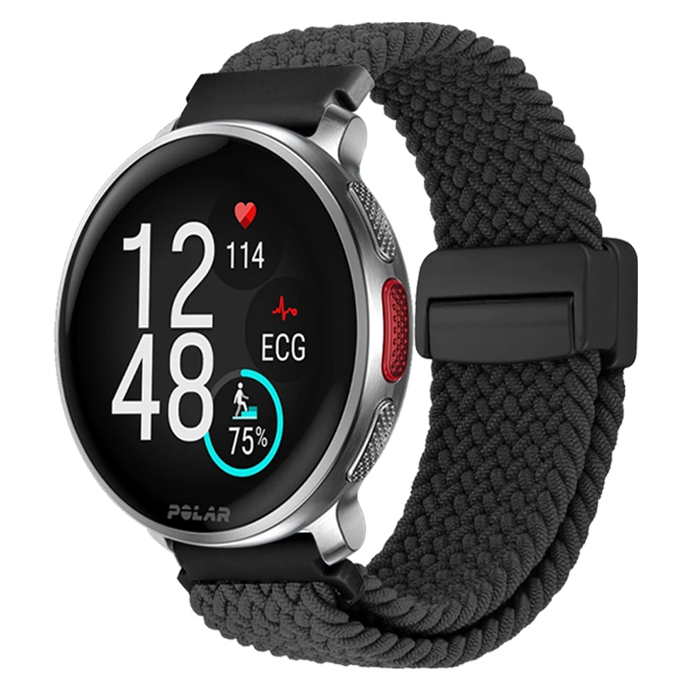 20 مللي متر 22 مللي متر النايلون حلقة حزام الساعات ل القطبية فانتاج M3 M2 V3 الرياضة مضفر سوار القطبية إشعال 3 2/يونيت 2/حصى X برو/Pacer الفرقة #4