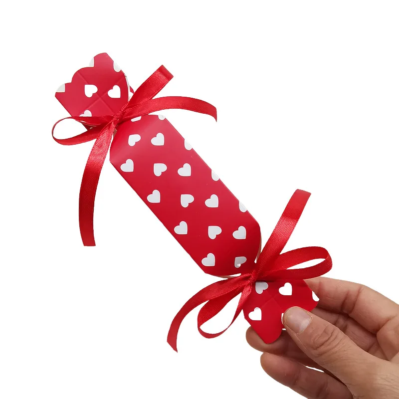 10/20Pcs Süße Geformte Candy Box Mit Band DIY Schokolade Cookies Hochzeit Papier Geschenk Verpackung Boxen Weihnachten Party dekoration – Detail 13