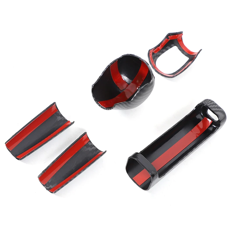For Smart 453 Fortwo Forfour 16-21 Car Gear Head Cover Gear Handle Handbrake Shell  Decorative Stickers Interior Car Accessories view 3