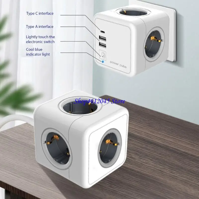 

L69A Маленькие и портативные электрические кубики кубики квадратные полоски питания для нескольких устройств