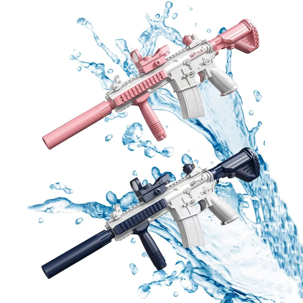 Summer Hot M416 Water Gun Electric Glock Pistol Shooting Toy Full Automatic Outdoor Beach Toy For Kids Pistola De Agua Gift