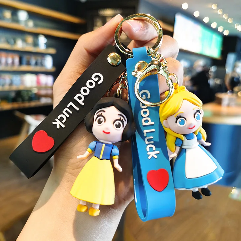 

New Frozen Elsa Princess Keychain Wholesale Key Gift Car Cartoon Keychain Cute Personalized Gifts Y2k Fashion Toys Anime Cartoon