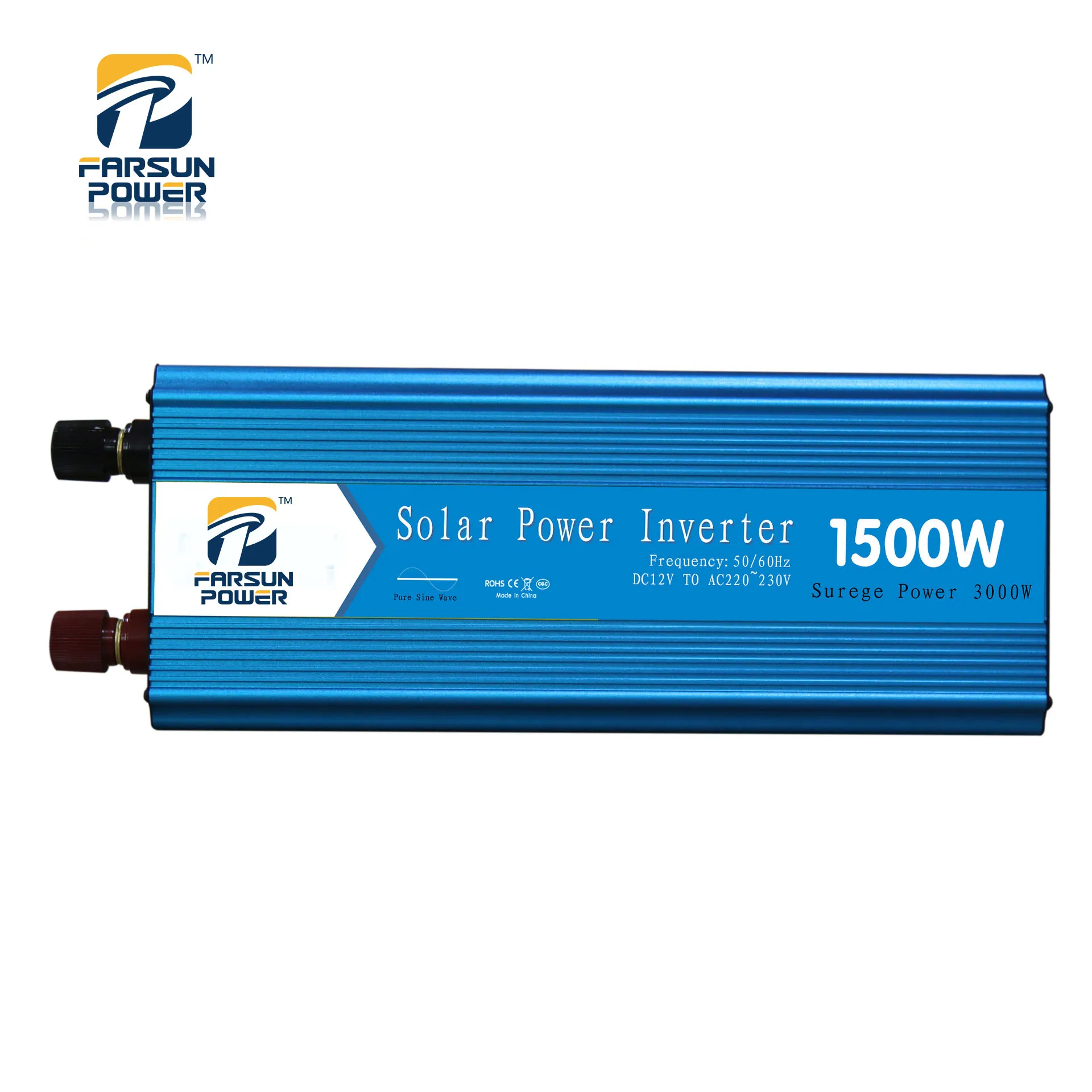 Auto inverter 12v 24v to 220v farsun split system inverter pure sine power 1500W welding inverter for home