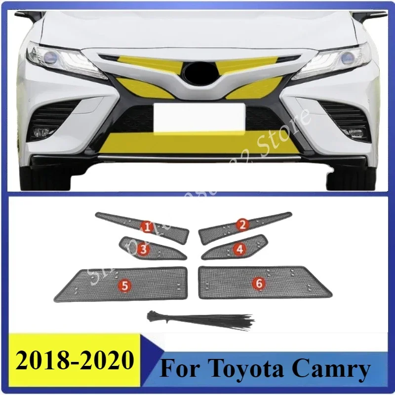 

Insect-proof Air Inlet Protect Cover Airin Insert Net Vent Racing Grill For Toyota Camry 2018-2020 Filter