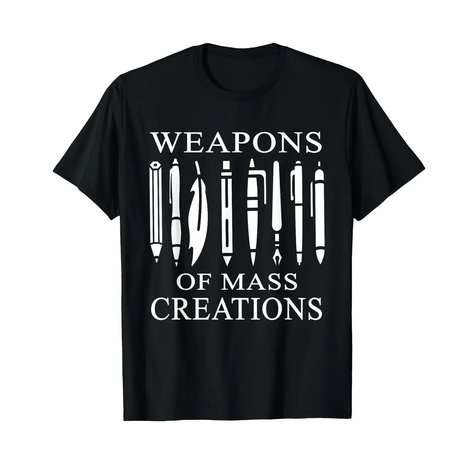 Weapons Of Mass Creations for a writer or author T Shirt vintage Washed Top For Everyday Wear designer clothes fashion