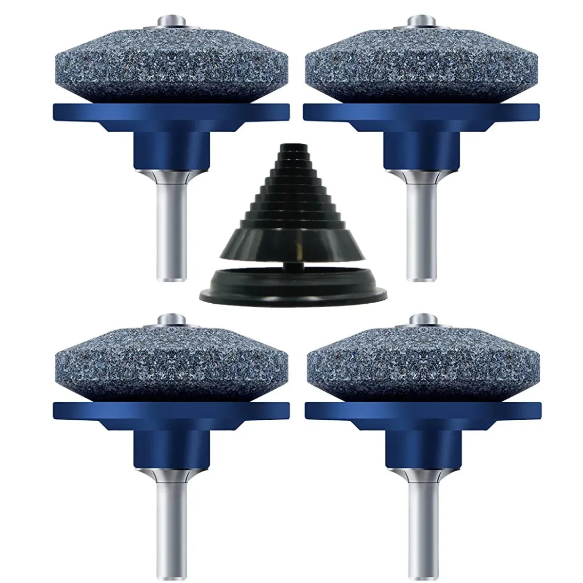 5pcs-set 36sets-ctn Lawn Mower Blade Sharpener Balancer Kit Abrasive Tools for Drill Grinder Stone Garden Tool