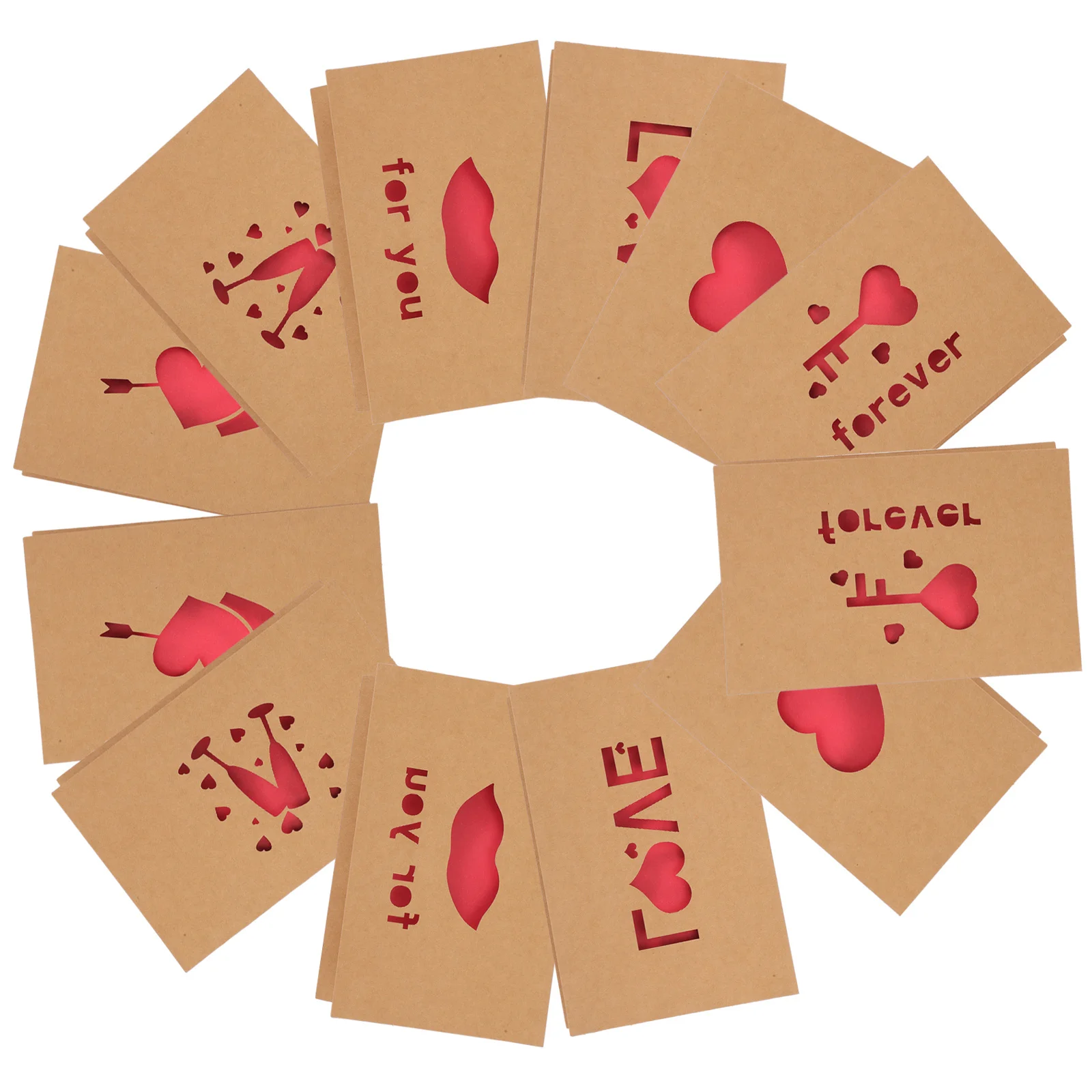 12 個のバレンタインデーハートグリーティングカード恋人カップルのためのクリエイティブデザイン大人のためのバレンタインカードバレンタインデーカード