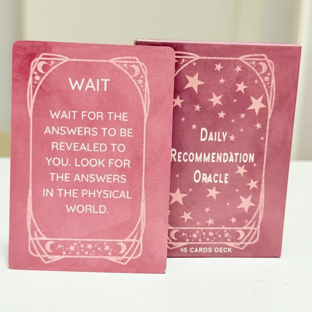 Daily Recommendation Oracle Cards 45 Card Deck English Version Meaning Family Party Board Game Oracle Cards Divination Fate Card
