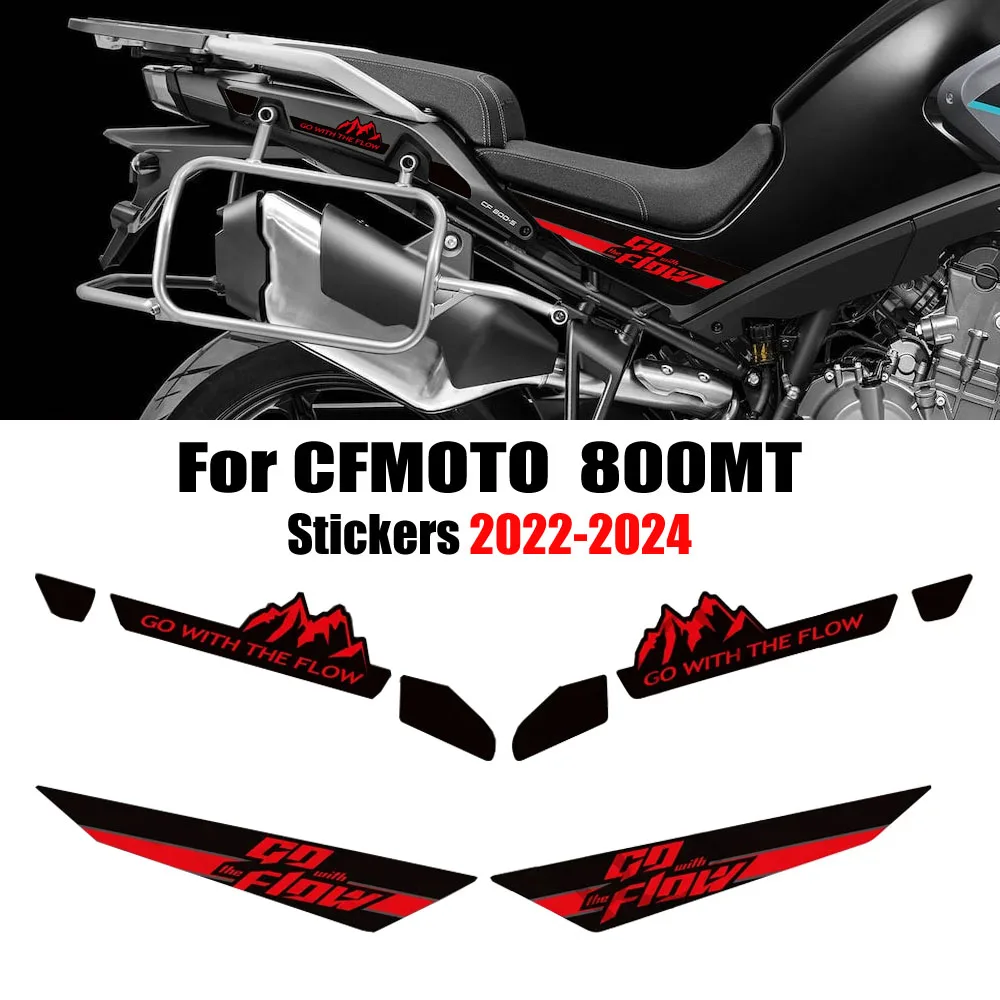 

For CFMOTO CM MOTO 800MT 800 MT Touring Adventure Protector Stickers Decals Trunk Luggage Cases Fairing Fender 2022 2023 2024