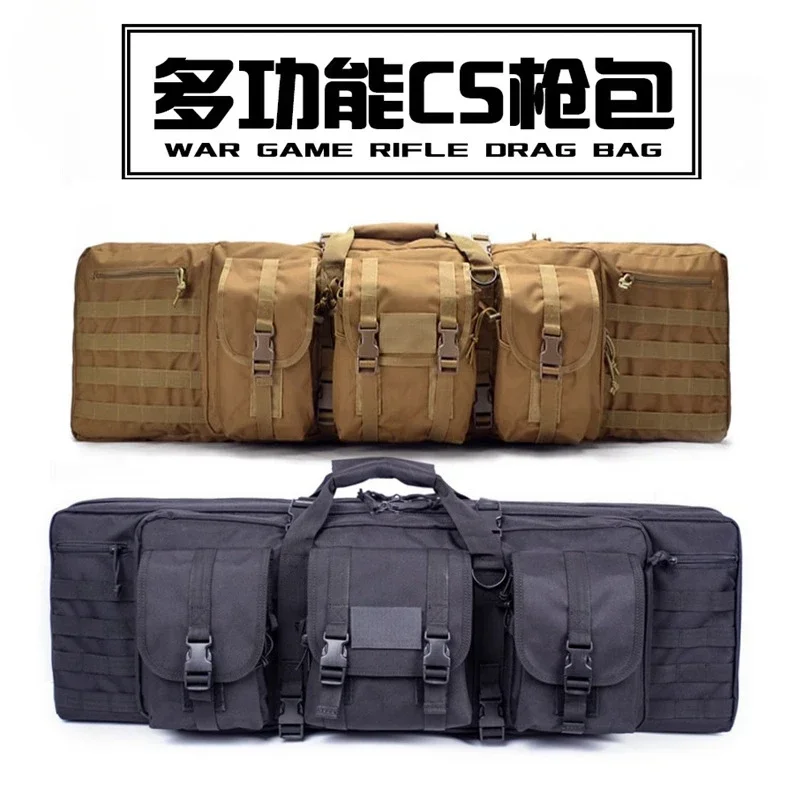 

Entertainment 47 Inch CS Tactical Camouflage Hunting 1.2-meter Fishing Bag Multifunctional Fishing Gear Bag Hunting Bags