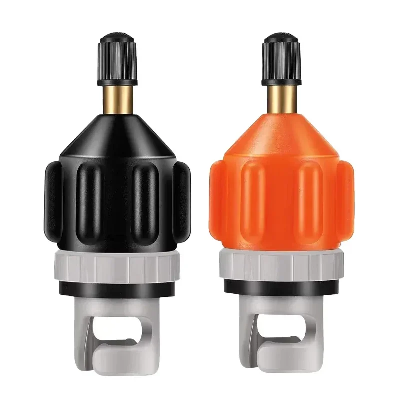 

1/2Pcs Inflatable Boat SUP Pump Premium Sturdy Air Adapter, Quickly Inflation & Strong Sealing, Paddleboard Kayak, Black, Orange