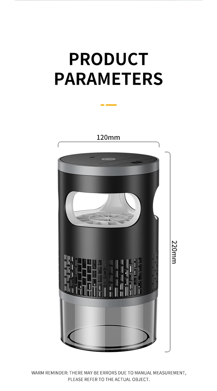 TINSOL Automatischer Mücken-Lichtinhalator Geräuschloser Mückenfänger Typ-C Wiederaufladbar für Outdoor-Camping und Heimgebrauch – Detail 17