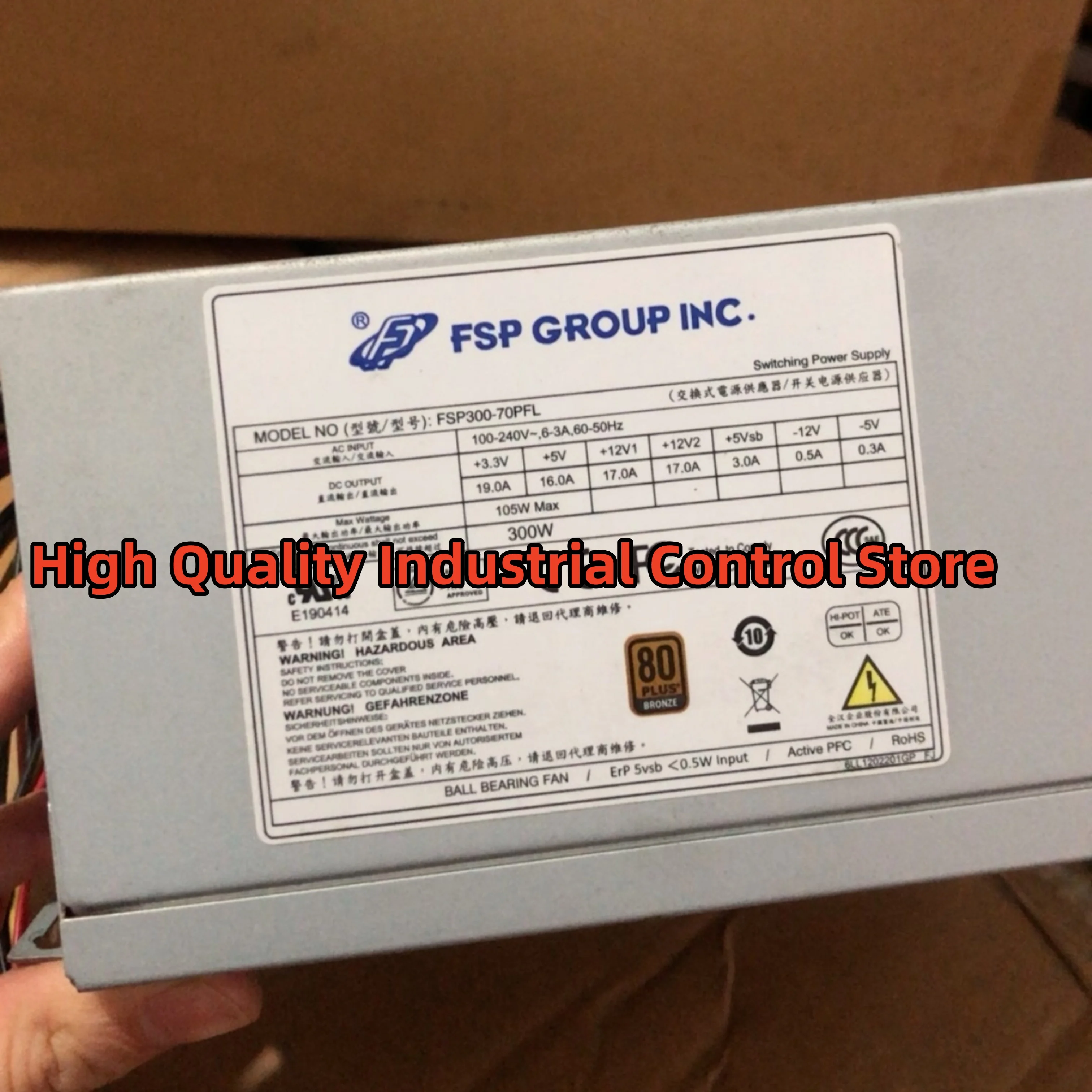 

Industrial control computer power supply brand new FSP300-70PFL FSP350-20GSV
