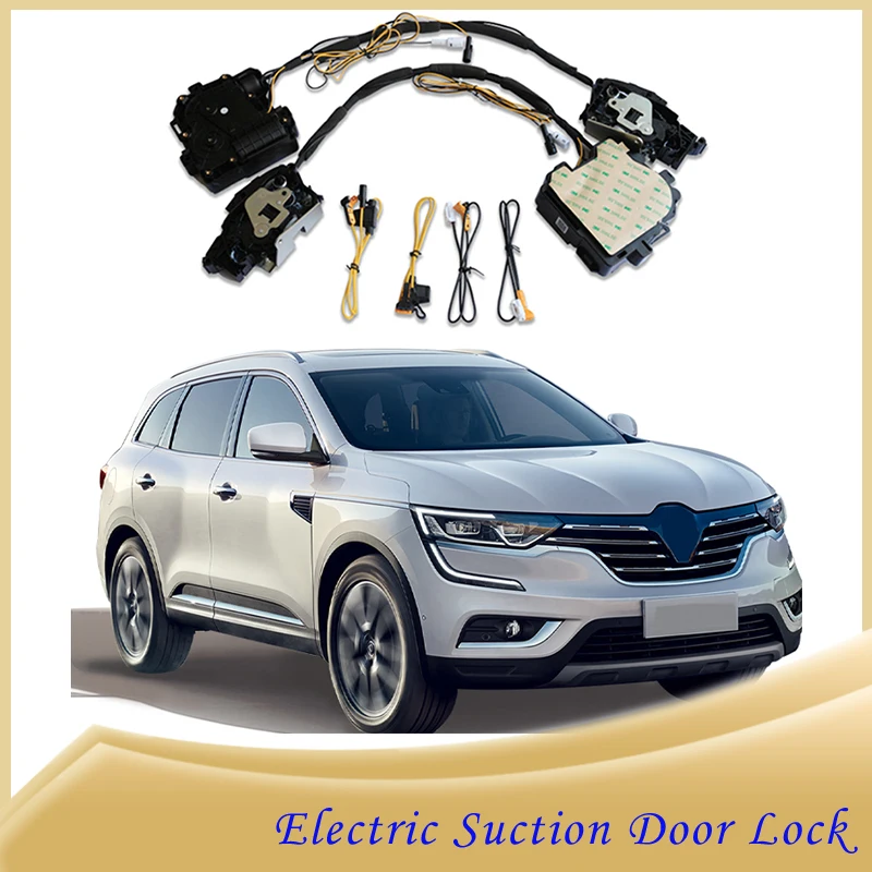 For Reynolds KADJAR 2018~2023 Car Soft Close Door Latch Pass Lock Actuator Auto Electric Absorption Suction Silence Closer