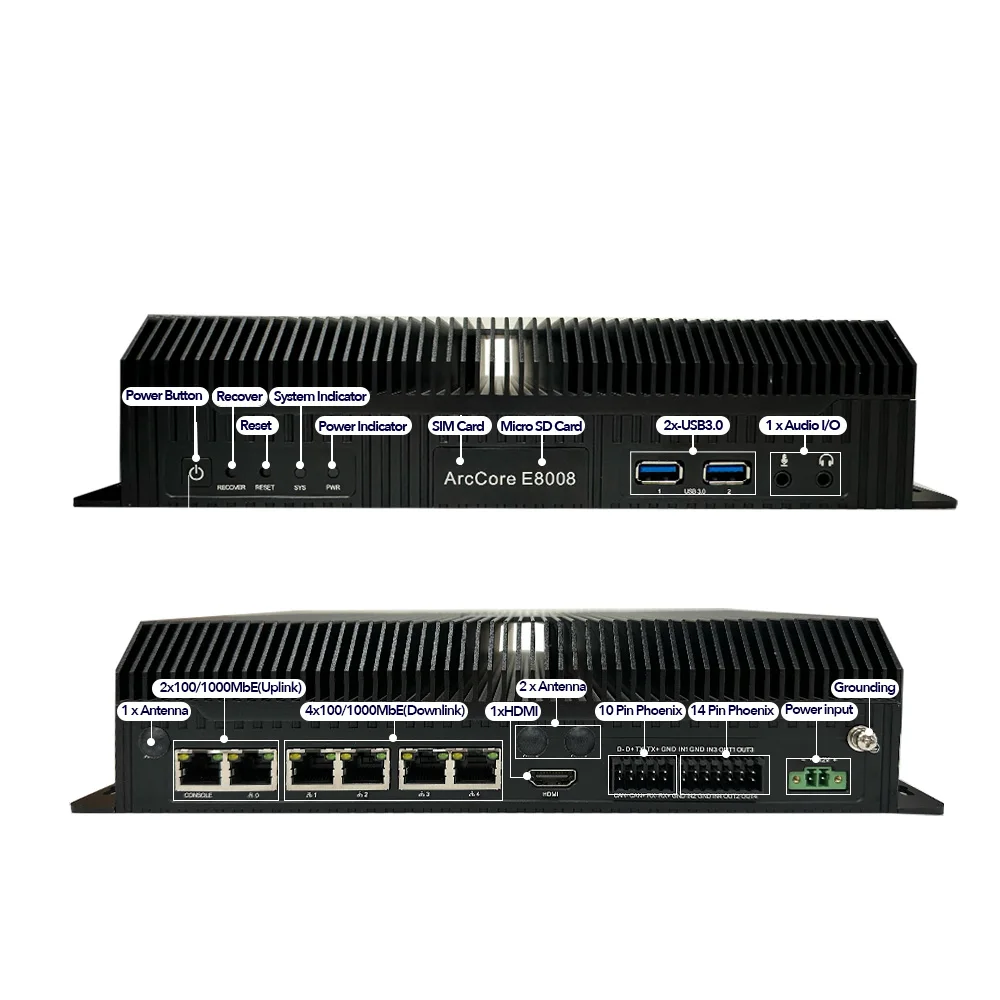 

5G AIoT Edge Gateway Fanless Industrial Design with Ascend 310 Atlas 200I A2 8TOPS 4GB for Smart Agriculture Edge Device