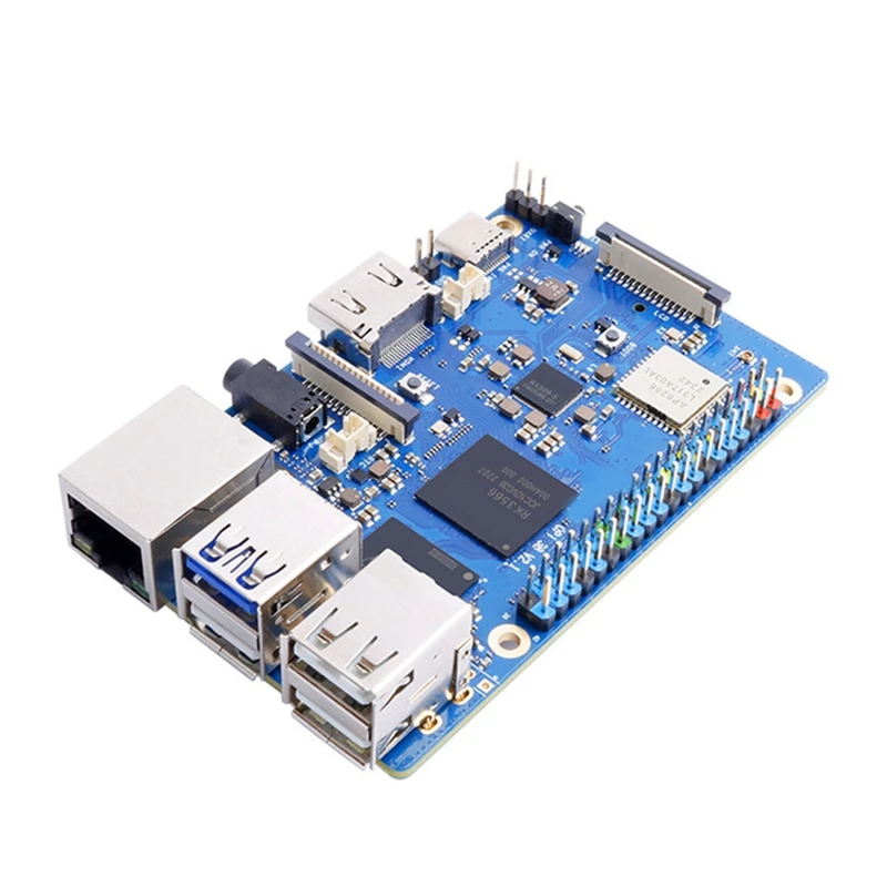 Development Board Module for Orange Pi 3B Development Board Orange Pi 3B Quad Core RK3566 Support EMMC Module,RAM 4GB