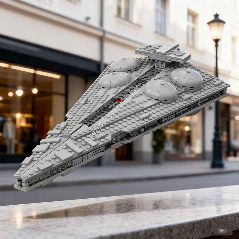 

922 шт. MOC Interdictor Class StarDestroyer Star Модель Строительные игрушечные блоки Сборка Рождественские подарки DIY Творческая идея День рождения