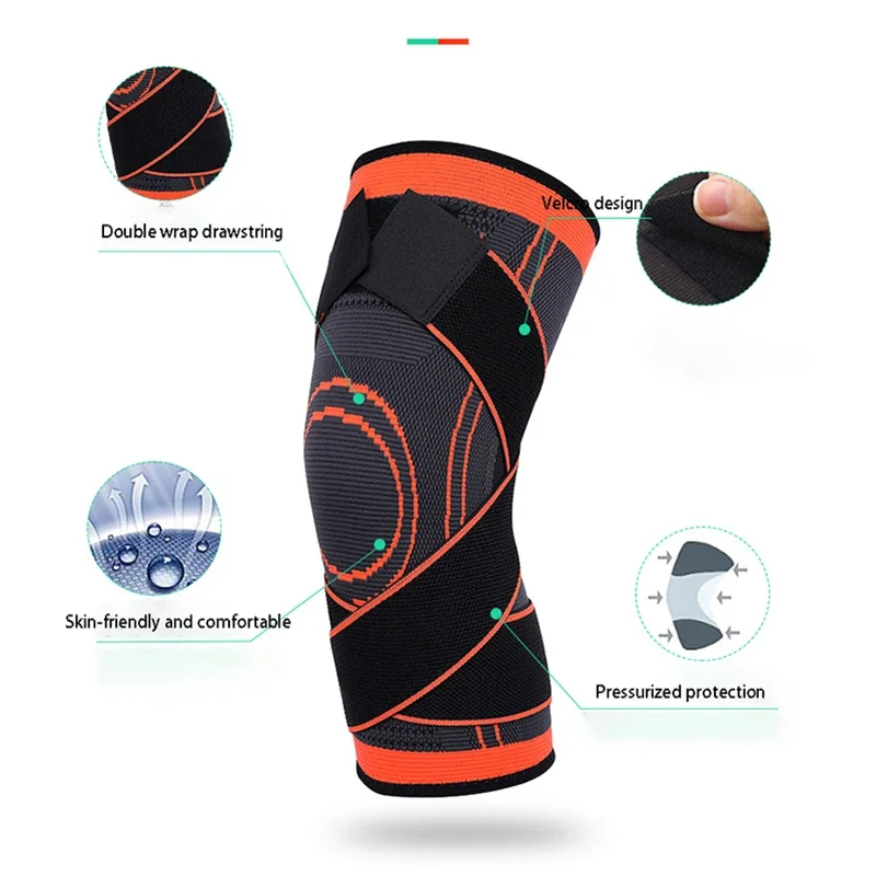 Knee Pads Compression KneePad Knee Braces For Arthritis Joint Support Sports Safety Volleyball Gym Sport Brace Protector