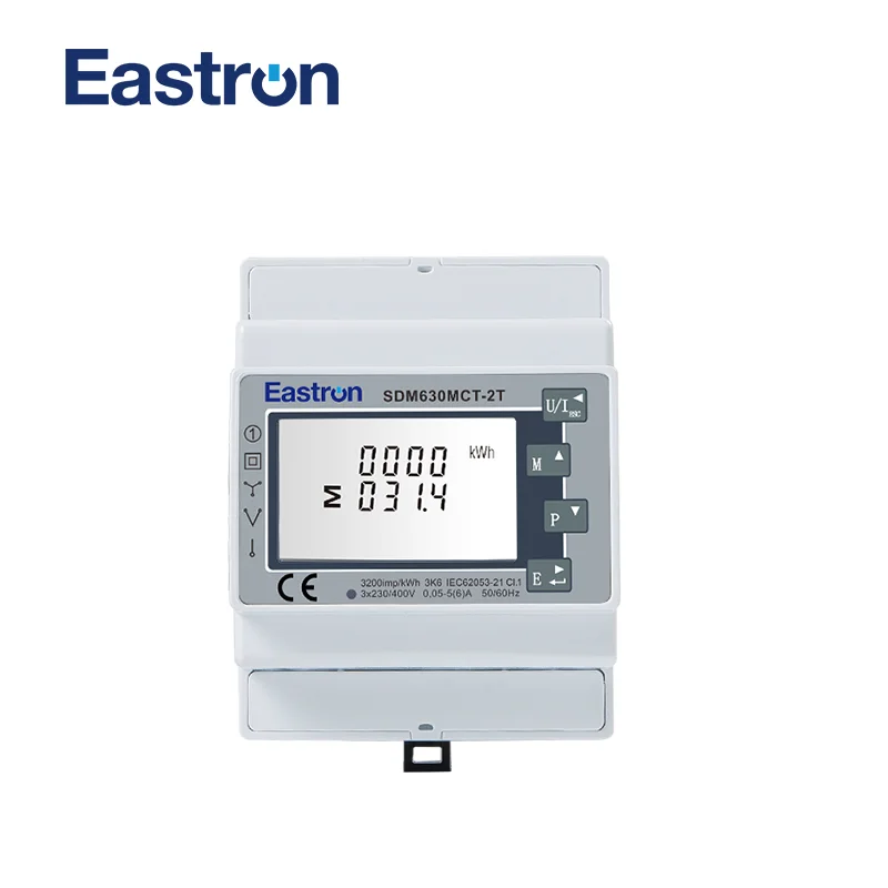 

SDM630MCT-2T,non-MID ,1/5A CT connected, Dual Input Multifunction Power Meter for Lighting and Power, RS485 Modbus RTU